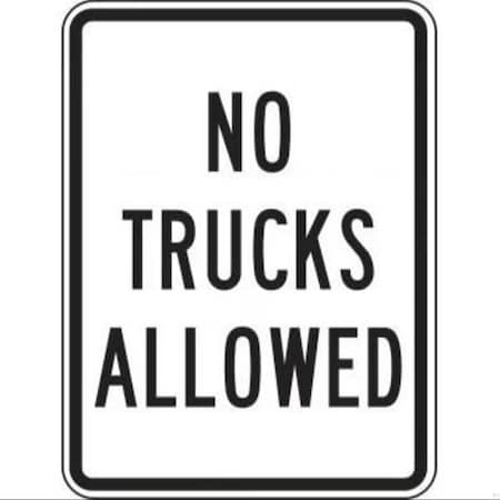 Accuform FACILITY TRAFFIC SIGN THRU TRUCK FRR232RA FRR232RA